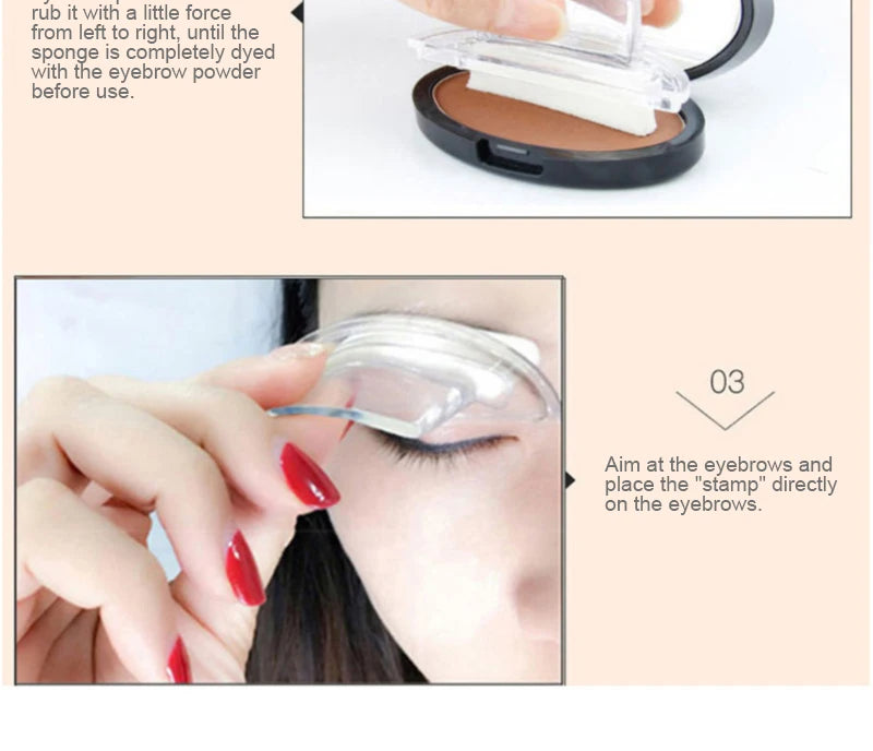 Waterproof Eyebrow Powder Stamp For Professional Makeup
