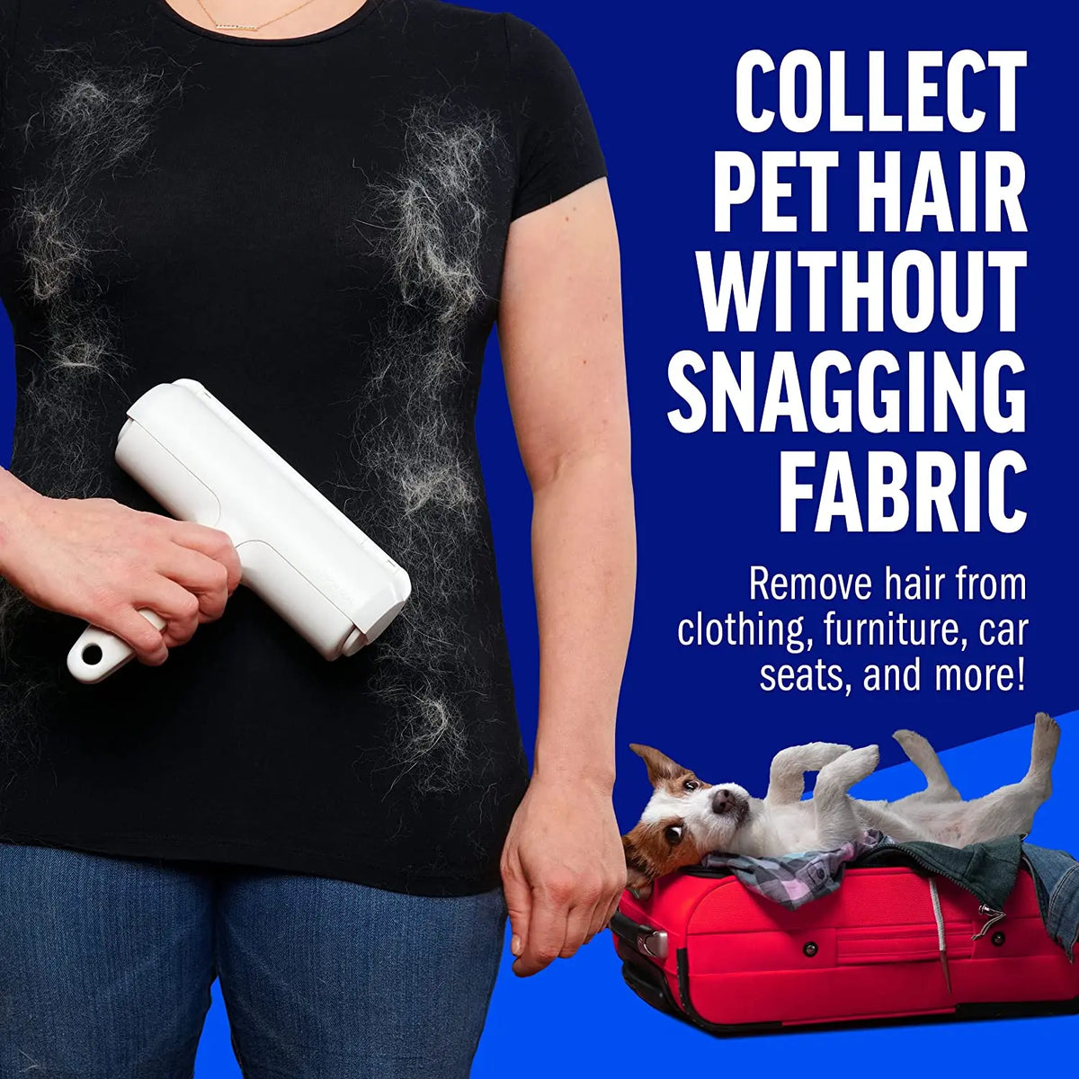 Pet Hair Remover Roller for Dog & Cat - Perfect for Furni